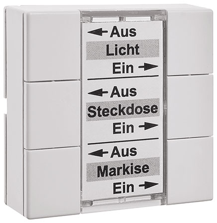 Homematic 6fach Wandtaster HM-PB-6-WM55, Komplettbausatz ! - Image 2