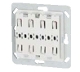 Single push-button CTAA-02/04 two Button, with LED, wo Rocker, wo Frame for 55mm