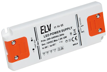 20-W-LED-Netzteil superflach, 12 V DC - Bild 1