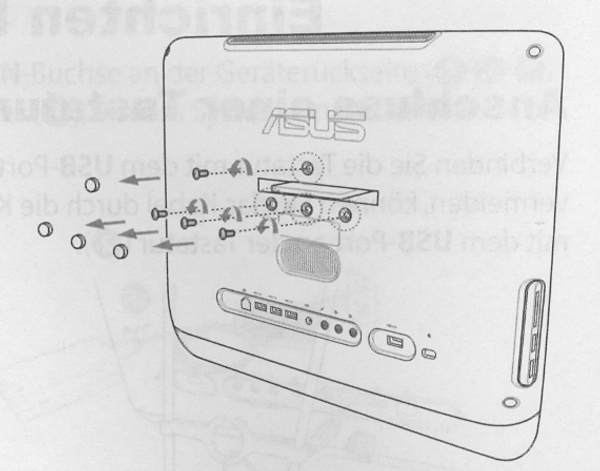 ASUS EeeTop Wandhalterung - kompatibel mit VESA 75 - Hinweise beachten ! - Bild 3