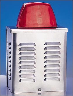 Alarmanlagen-Signalgeber 12V mit LED-Blitz Edelstahl ! - Bild 1