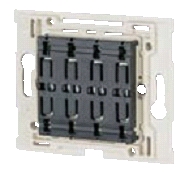 Funk-Wandtaster CTAA-04/03 4fach ohne LED, o. Wippe, o. Rahmen NIKO 45mm - Bild 1