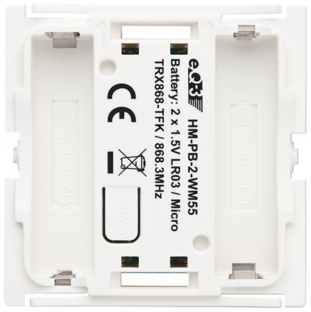 HomeMatic HM-PB-2-WM55 2fach-Funk-Wandtaster Fertiggerät - Bild 3