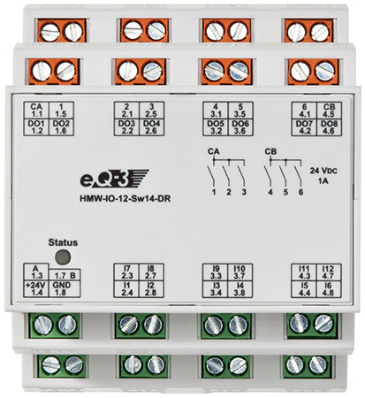 HomeMatic Wired RS485 I/O-Board, 12 Eingänge, 14 Ausgänge - Fertiggerät - Bild 3