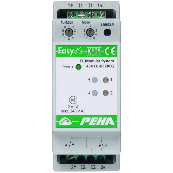 PEHA EnOcean Easyclick Modul Jalousie, 4 Kanal, 2 TE  454 FU-JR 2REG - Bild 1
